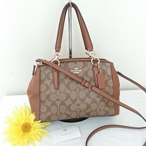 👜LIKE NEW-Coach Carry all kristy signature bag